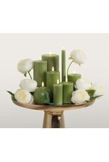 Abbott Collection Flameless LED Pillar Candle | 3"x6" Moss Green