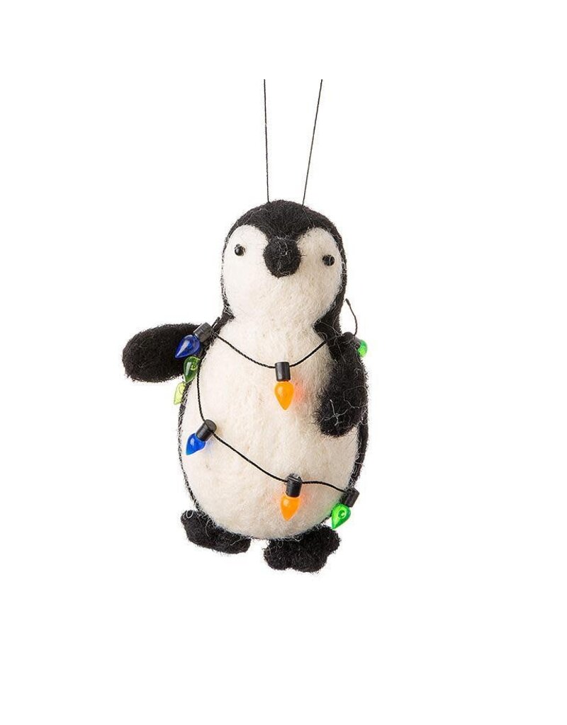 Abbott Collection Penguin with Lights Ornament