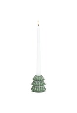 Abbott Collection Snowy Evergreen Tree Taper Holder