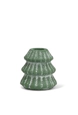 Abbott Collection Snowy Evergreen Tree Taper Holder