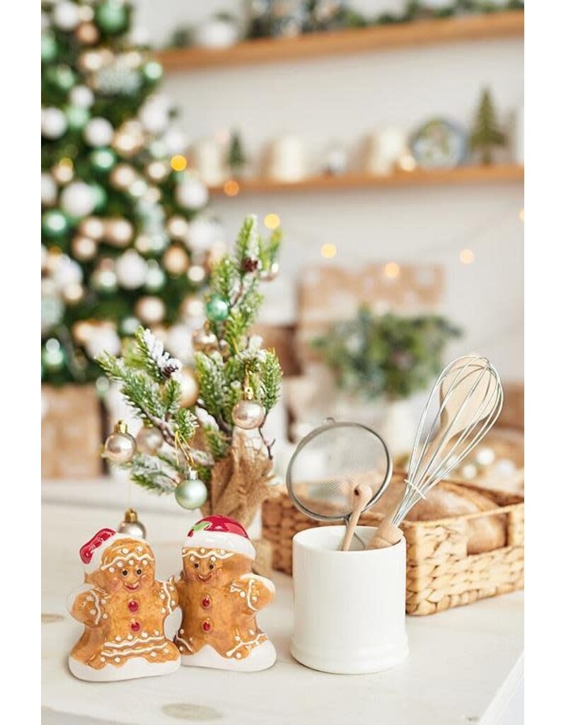 Abbott Collection Gingerbread People Salt & Pepper Set