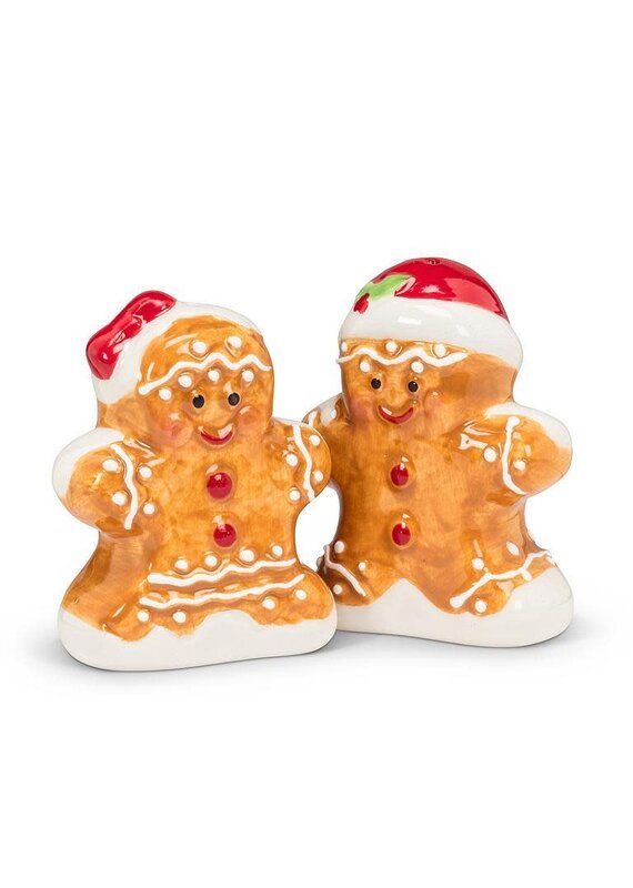 Abbott Collection Gingerbread People Salt & Pepper Set