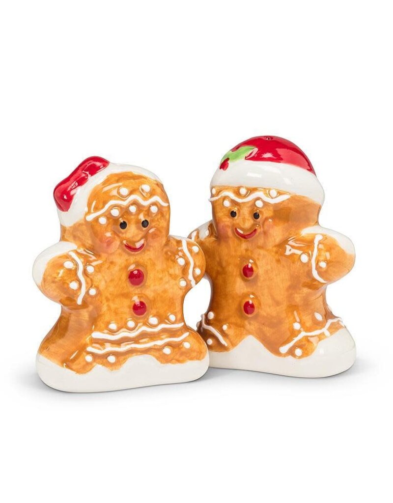 Abbott Collection Gingerbread People Salt & Pepper Set