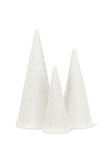 Abbott Collection Porcelain "Cable Knit" Cone Tree | sm