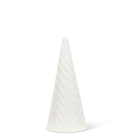 Abbott Collection Porcelain "Cable Knit" Cone Tree | sm