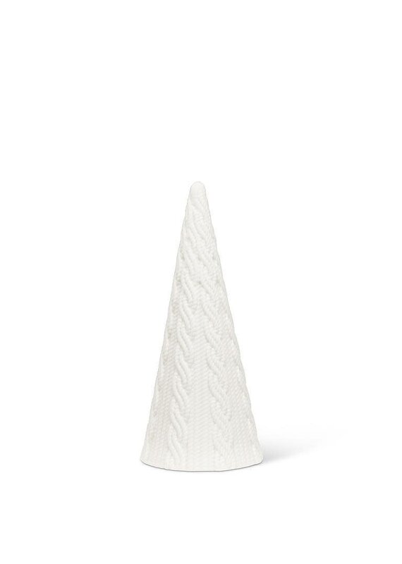 Abbott Collection Porcelain "Cable Knit" Cone Tree | sm