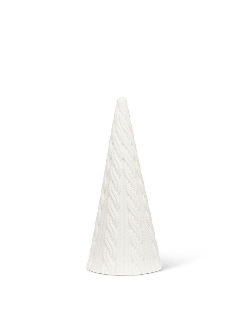 Abbott Collection Porcelain "Cable Knit" Cone Tree | sm