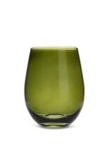 Abbott Collection Moss Green Stemless Wine Glass