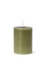 Abbott Collection Flameless LED Pillar Candle | 3"x4" Moss