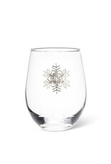 Abbott Collection Stemless Wine Glass with Jewelled Snowflake