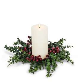 Abbott Collection Eucalyptus & Berries Candle Ring