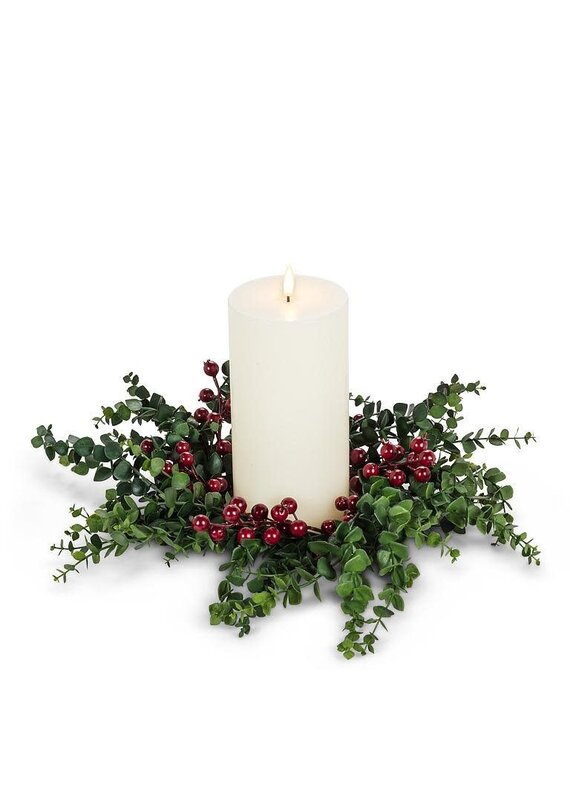 Abbott Collection Eucalyptus & Berries Candle Ring
