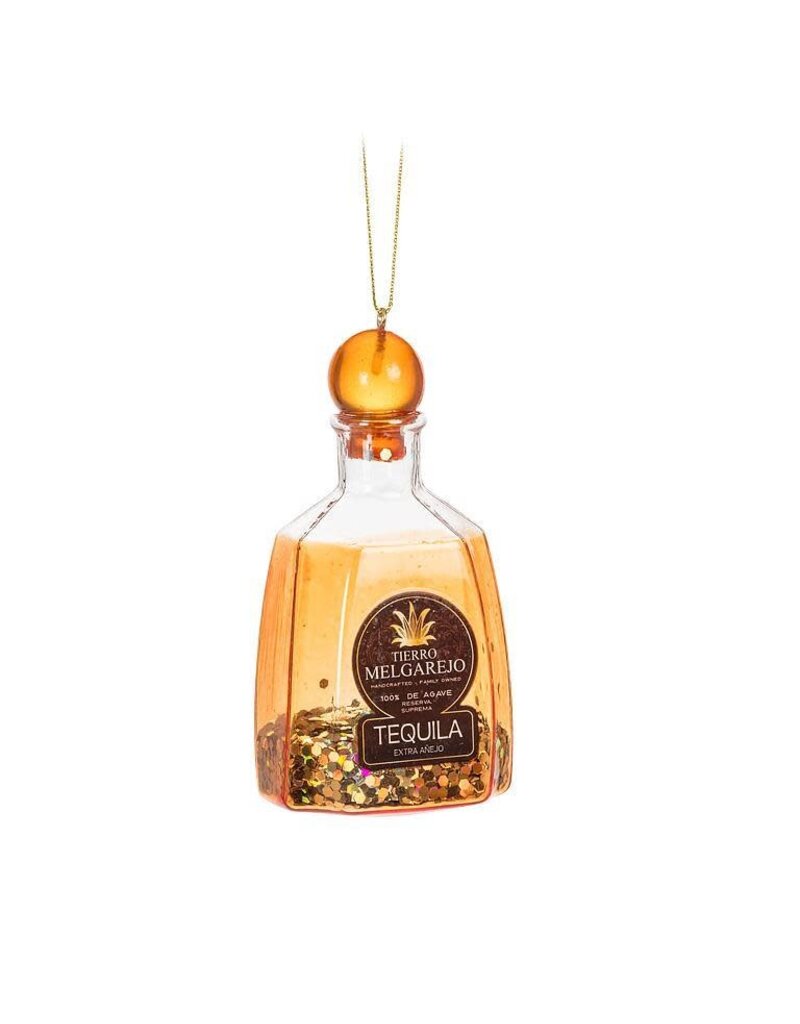 Abbott Collection Glitter Tequila Bottle Ornament