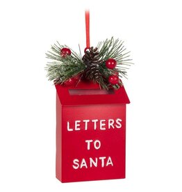 Abbott Collection Letter to Santa Post Box Ornament