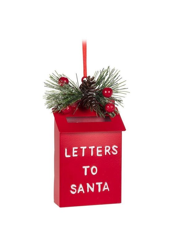 Abbott Collection Letter to Santa Post Box Ornament