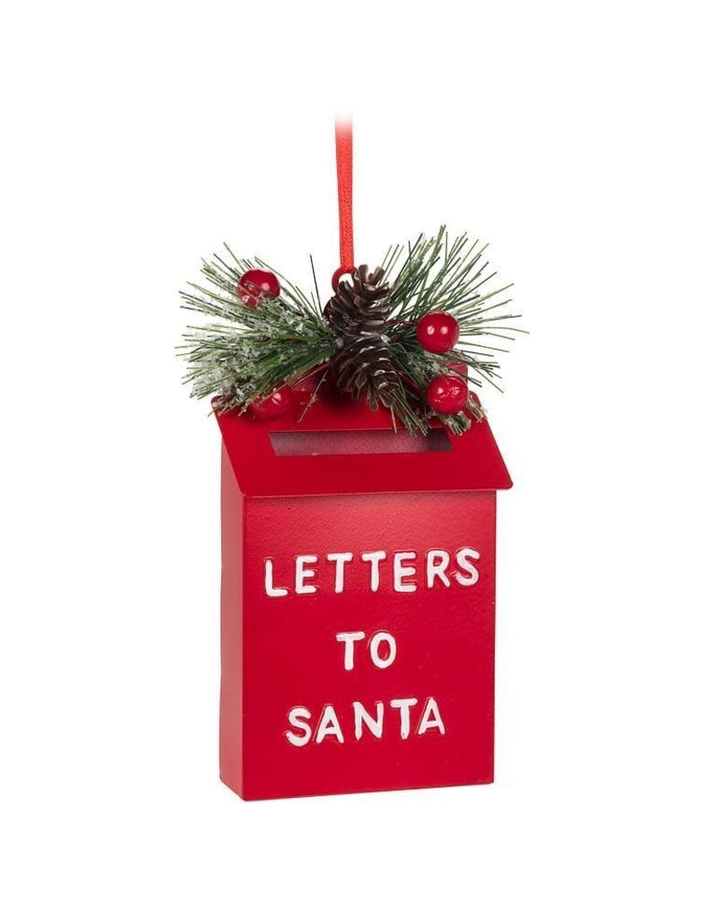 Abbott Collection Letter to Santa Post Box Ornament