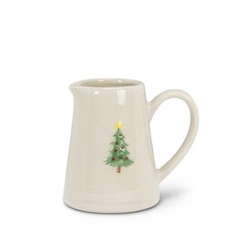 Abbott Collection Mini Stoneware Christmas Tree Jug