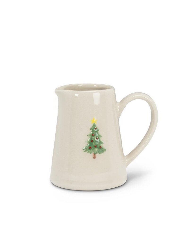 Abbott Collection Mini Stoneware Christmas Tree Jug