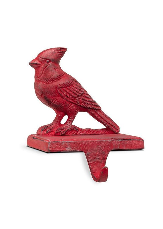 Abbott Collection Iron Cardinal Stocking Holder