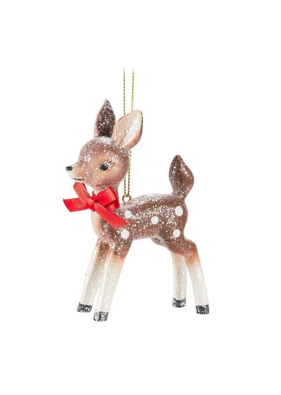 Vintage Standing Fawn Ornament