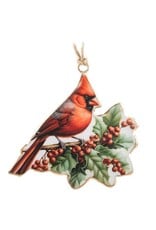 Abbott Collection Cardinal & Holly Ornament