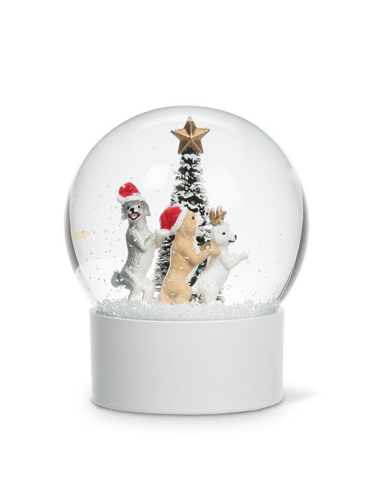 Abbott Collection Small Dancing Dog Snow Globe