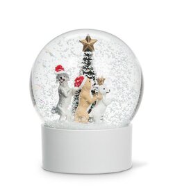 Abbott Collection Small Dancing Dog Snow Globe