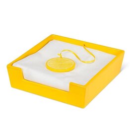 Abbott Collection Ceramic Lemon Slice Napkin Holder – Zesty Tabletop Kitchen Accessory