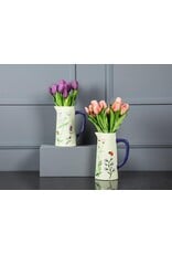 Abbott Collection Embossed Ceramic Floral Pitcher