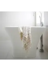 Pokoloko Bamboo Hand Towel by Pokoloko | Mist Striped – Luxury Turkish Cotton & Bamboo, Antimicrobial, Multi-Use