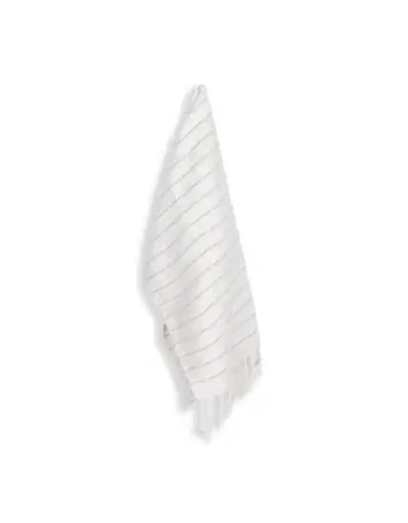 Pokoloko Bamboo Hand Towel by Pokoloko | Mist Striped – Luxury Turkish Cotton & Bamboo, Antimicrobial, Multi-Use