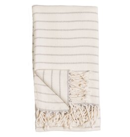 Pokoloko Turkish Cotton & Bamboo Towel by Pokoloko | Mist Striped – Luxury, Antimicrobial, Quick-Dry, Versatile Bath Towel