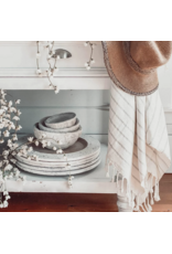 Pokoloko Turkish Cotton & Bamboo Towel by Pokoloko | Mist Striped – Luxury, Antimicrobial, Quick-Dry, Versatile Bath Towel