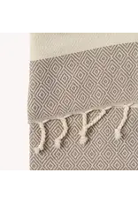 Pokoloko Turkish Cotton Towel by Pokoloko | Dune – Classic Diamond Weave, Soft, Durable, Versatile, Bath & Beach