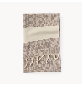 Pokoloko Diamond Turkish Cotton Hand Towel by Pokoloko | Dune: Classic Weave, Soft & Durable