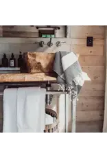 Pokoloko  Diamond Turkish Cotton Hand Towel by Pokoloko | Carbon: Classic Weave, Soft & Durable