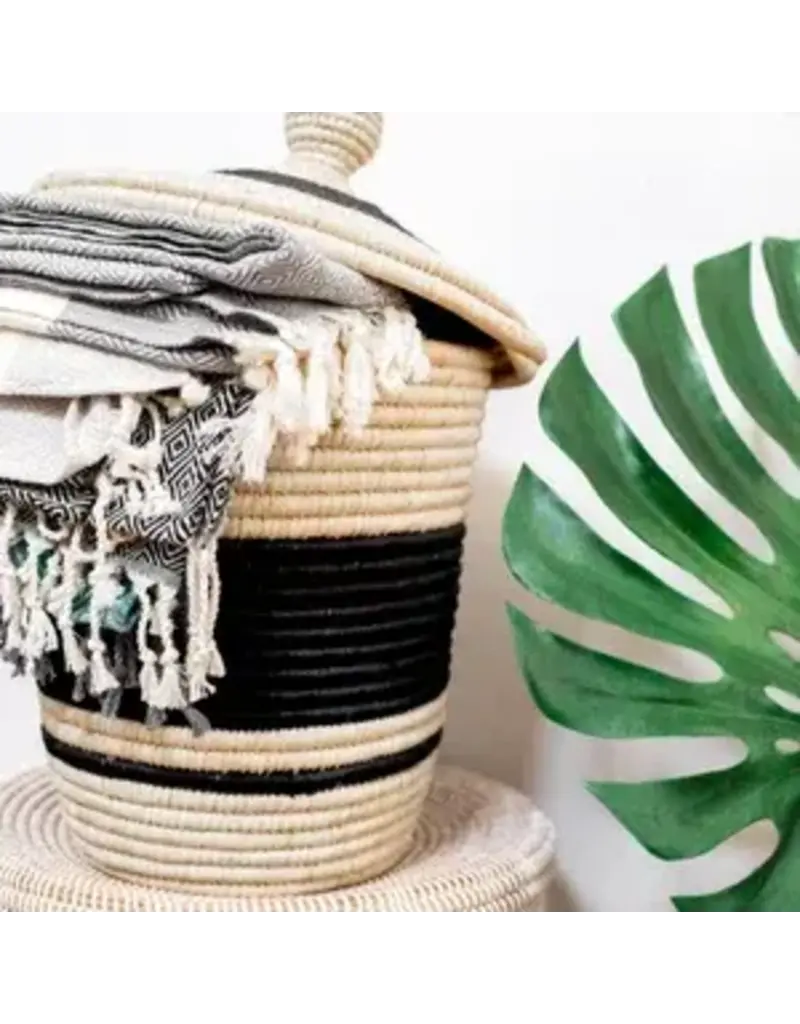 Pokoloko  Diamond Turkish Cotton Hand Towel by Pokoloko | Carbon: Classic Weave, Soft & Durable