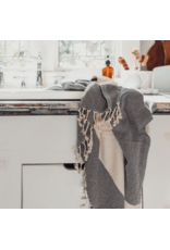 Pokoloko Turkish Cotton Towel by Pokoloko | Carbon – Classic Diamond Weave, Soft, Durable, Versatile, Bath & Beach