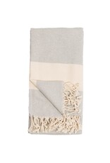 Pokoloko Turkish Cotton Towel by Pokoloko | Mist – Classic Diamond Weave, Soft, Durable, Versatile, Bath & Beach