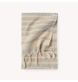 Pokoloko Shannon Turkish Cotton Hand Towel by Pokoloko in Grey | Soft, Absorbent, Versatile