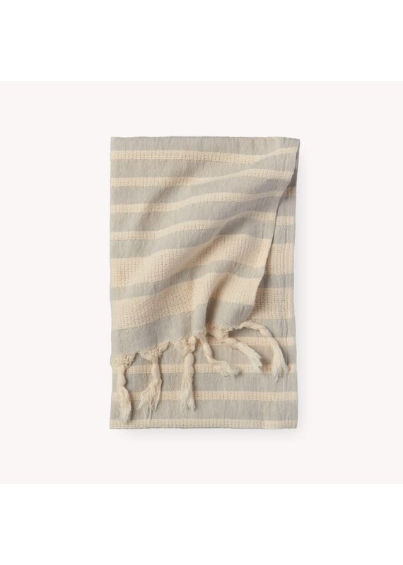 Pokoloko Shannon Turkish Cotton Hand Towel by Pokoloko in Grey | Soft, Absorbent, Versatile