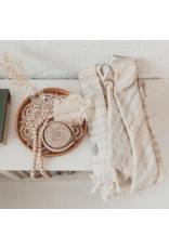 Pokoloko Shannon Turkish Cotton Hand Towel by Pokoloko in Grey | Soft, Absorbent, Versatile