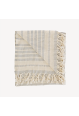 Pokoloko Shannon Turkish Cotton Towel by Pokoloko in Grey | Soft, Absorbent, Versatile