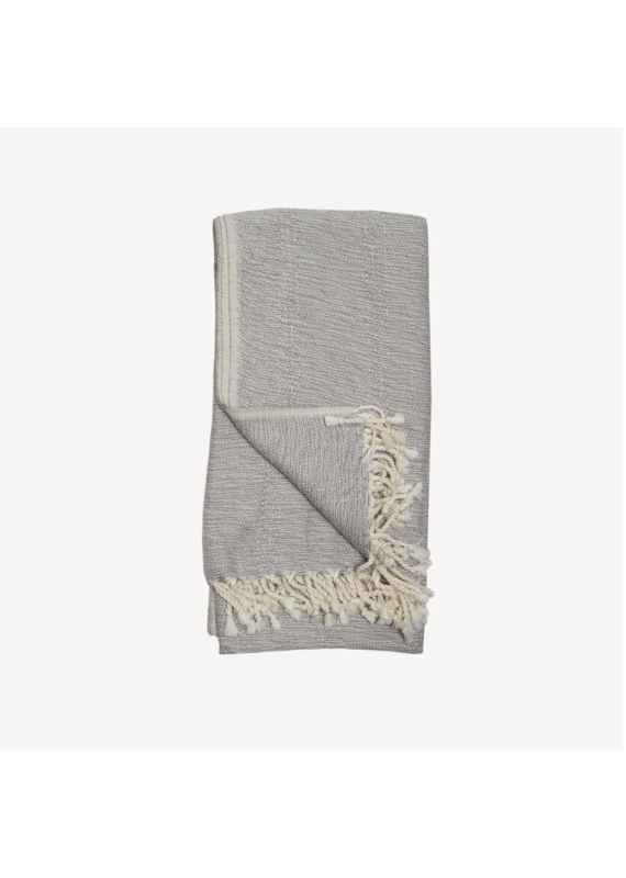 Pokoloko Mixed Grey Turkish Cotton & Bamboo Towel by Pokoloko | Silky, Sustainable, Versatile