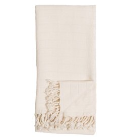 Pokoloko Turkish Cotton & Bamboo Towel by Pokoloko |  Cream – Luxury, Antimicrobial, Quick-Dry, Versatile Bath Towel