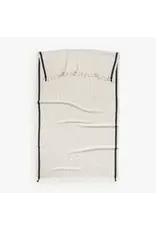 Pokoloko Kaya Turkish Cotton Towel by Pokoloko | Black and Taupe Stripe | Soft, Durable, Versatile