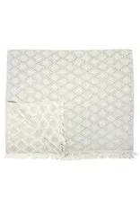 Pokoloko Pyramid Weave Turkish Towel by Pokoloko | Light Grey | Jacquard, Soft, Versatile