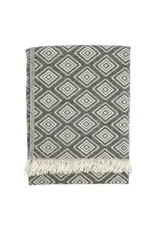Pokoloko Pyramid Weave Turkish Towel by Pokoloko | Black | Jacquard, Soft, Versatile