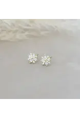Glee Jewelry Snow Crystal Stud Earrings by Glee