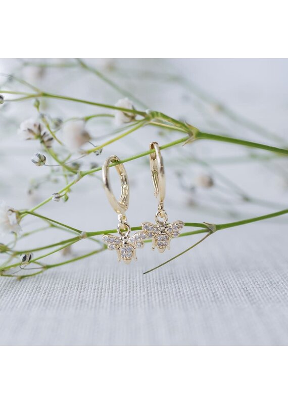 Glee Jewelry Bee Shiny Hoop Earrings by Glee